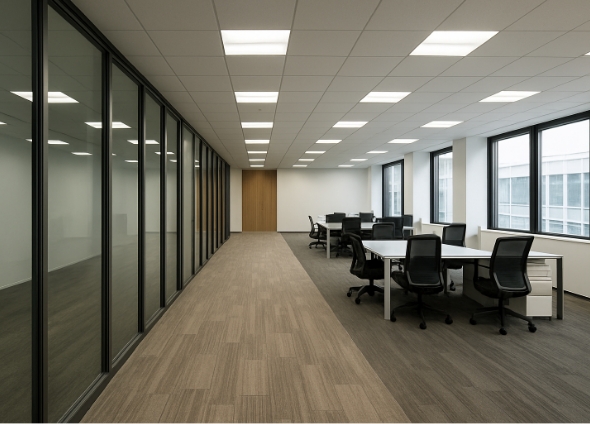 オフィスビルのフロア改修工事
